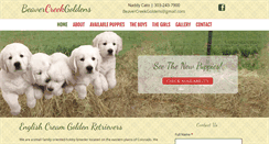 Desktop Screenshot of beavercreekgoldens.com